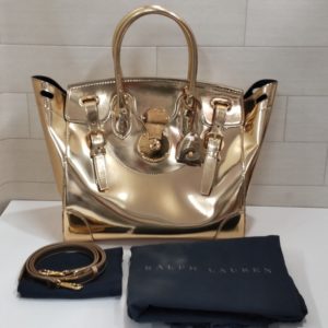 ラルフローレン　リッキー　ゴールド　2WAY　ショルダー　バッグ